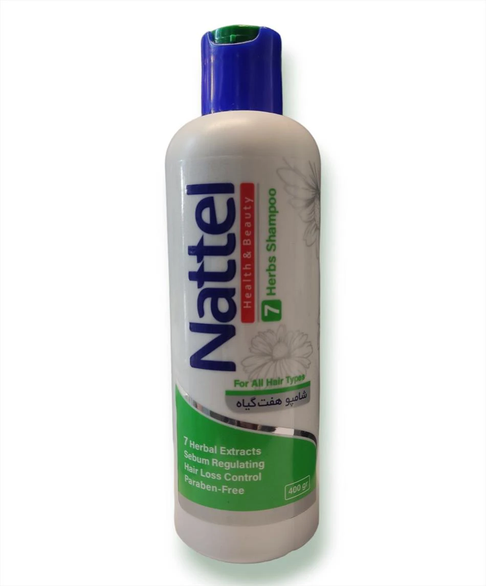 تصویر شامپو ناتل مدل هفت گیاه ضد ریزش حجم ۴۰۰ میلی لیتر 